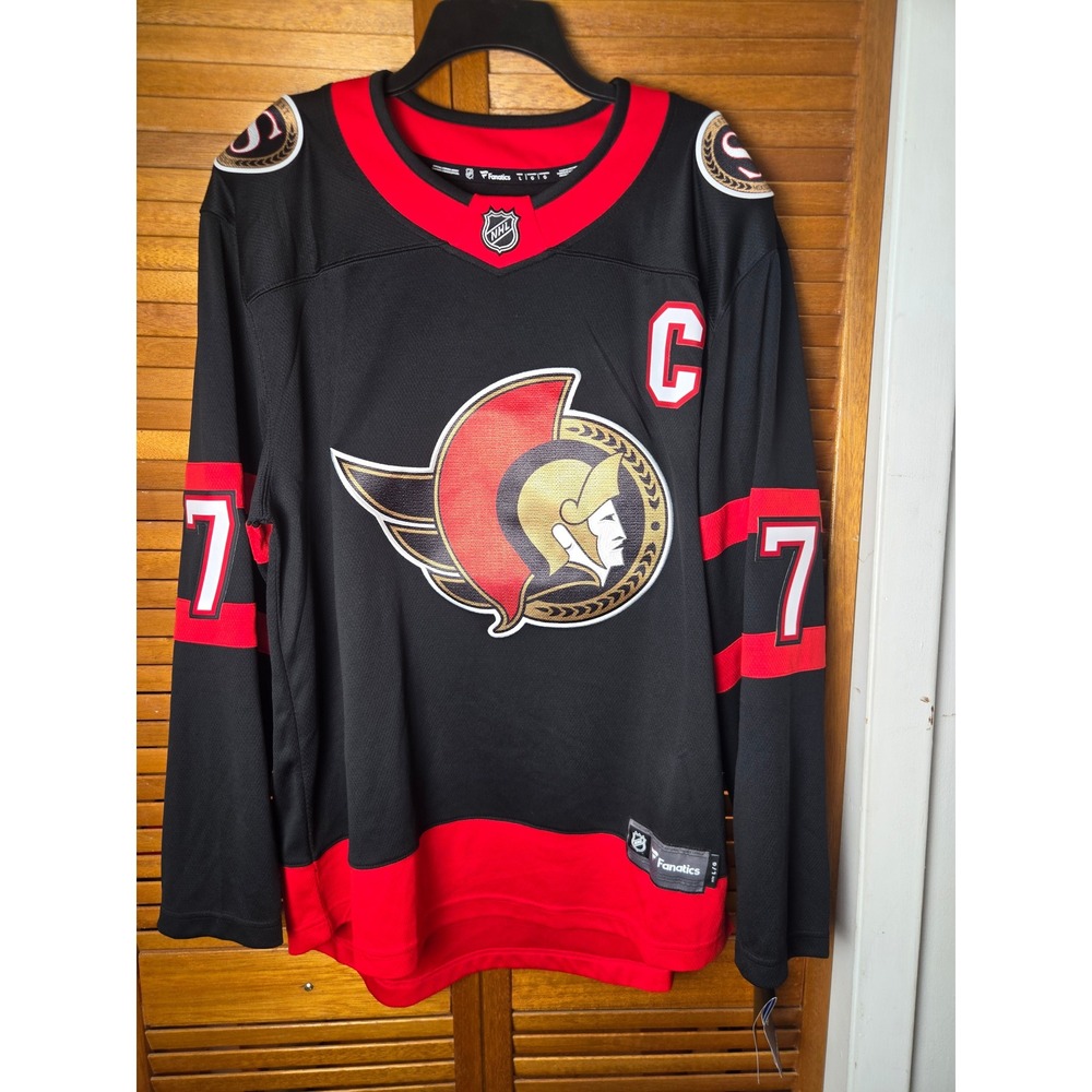 Ottawa Senators Brady Tkachuk Fanatics Breakaway Home Jersey Mens Large